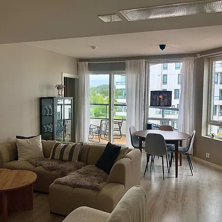 Apartment Lys Og Moderne 3-roms Pa Sandsli